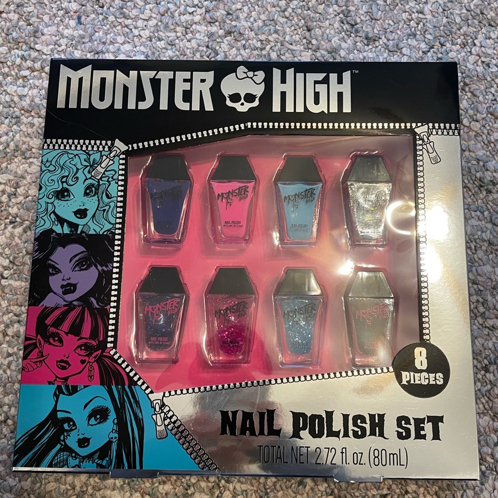 New Monster High Nail Polish Set